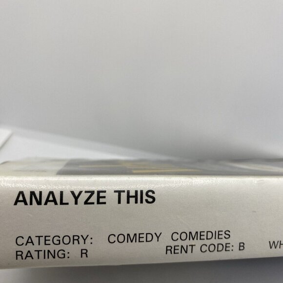 Blockbuster Favourites Video Analyze This VHS Full Week Rental Clamshell Case - Picture 3 of 16